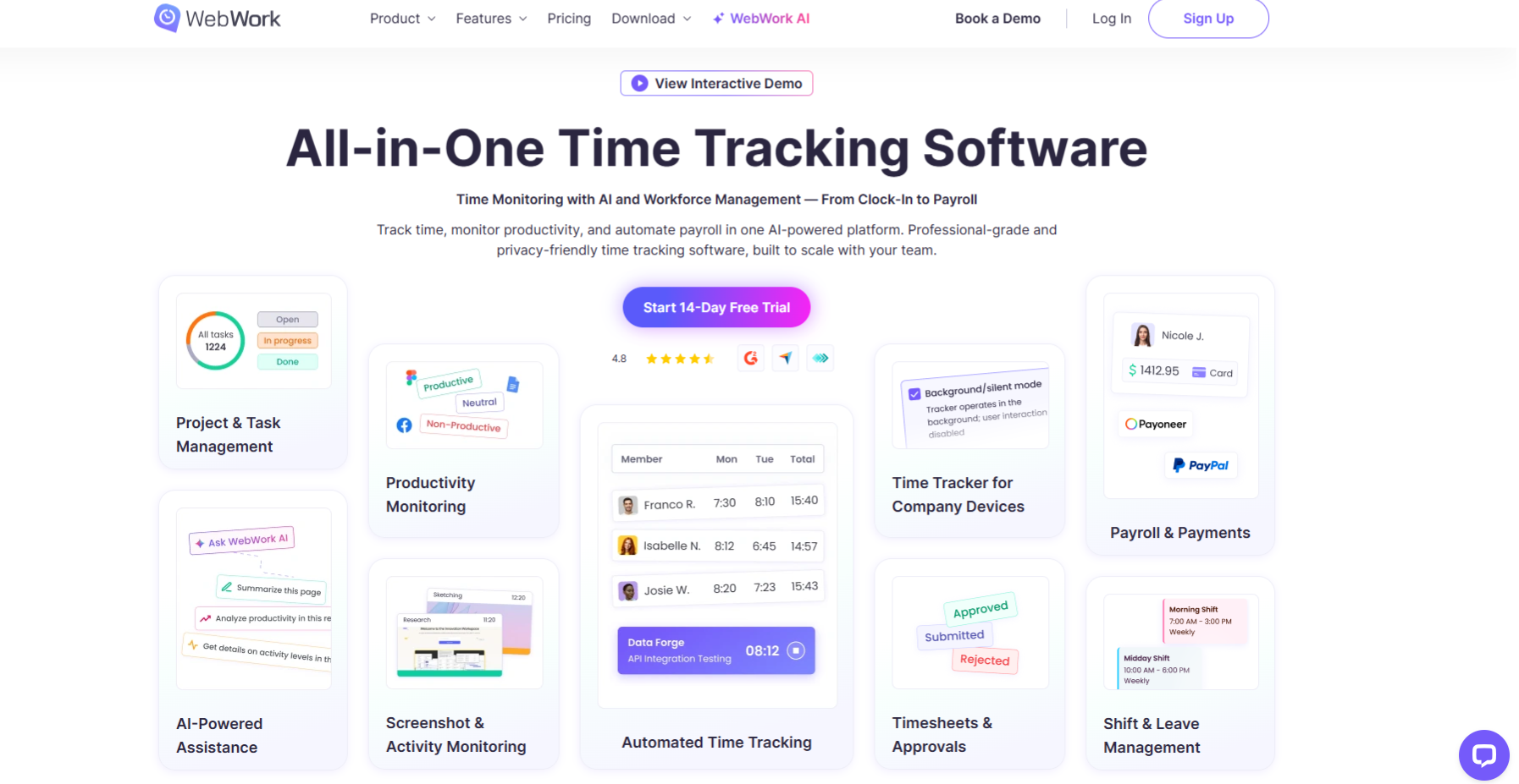 WebWork Time Tracker Reviews: Pricing & Software Features 2024 ...