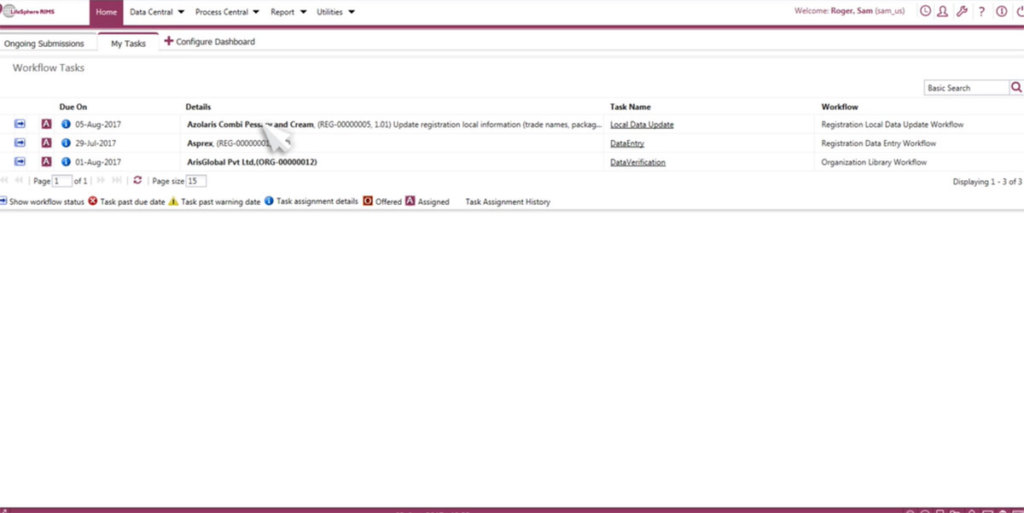 LifeSphere CTMS dashboard