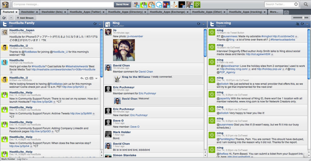 hootsuite dashboard