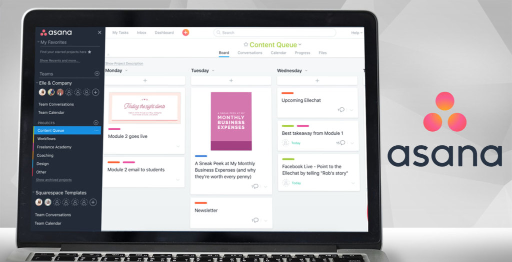 asana dashboard example