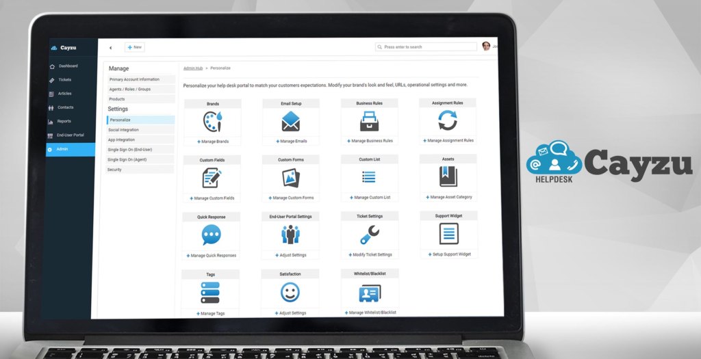 cayzu dashboard example