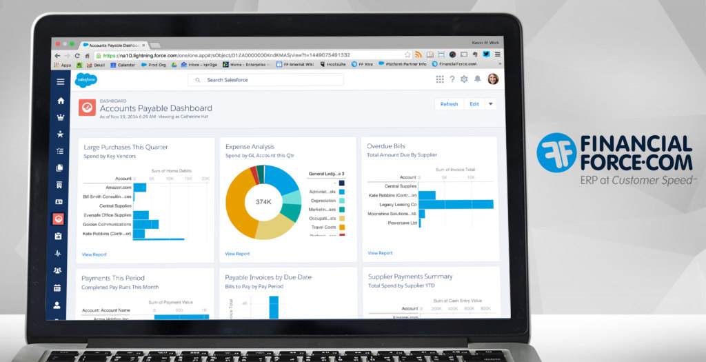 financialforce dashboard example