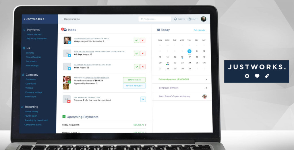 justworks dashboard example