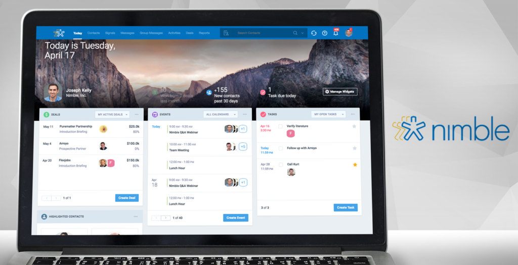 nimble dashboard example