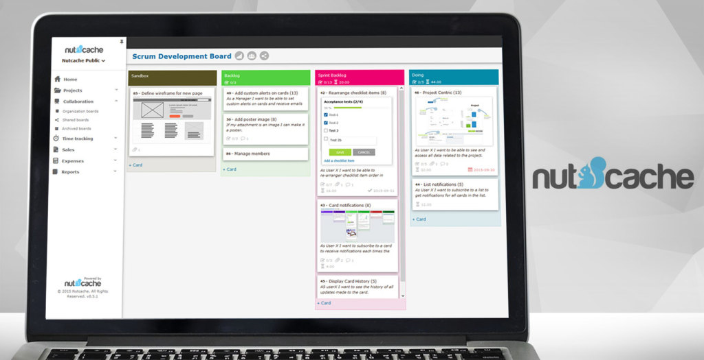 nutcache dashboard example