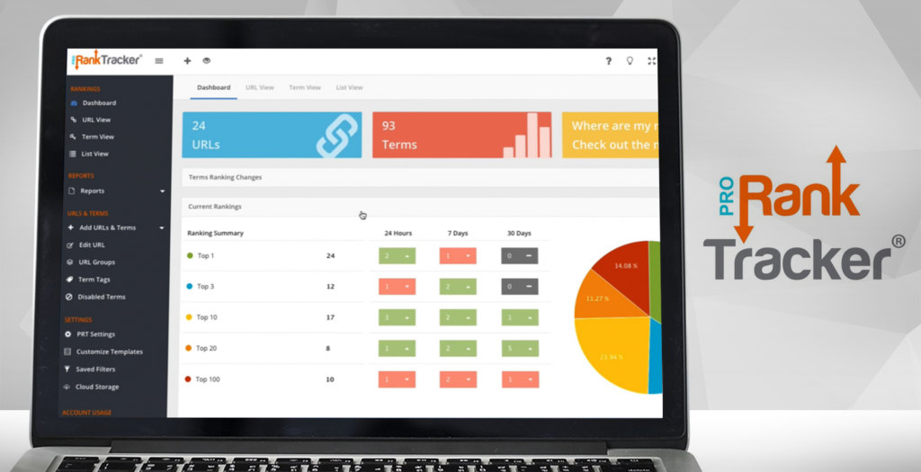 pro rank tracker dashboard example