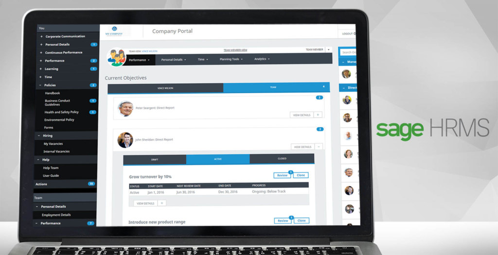 sage dashboard example