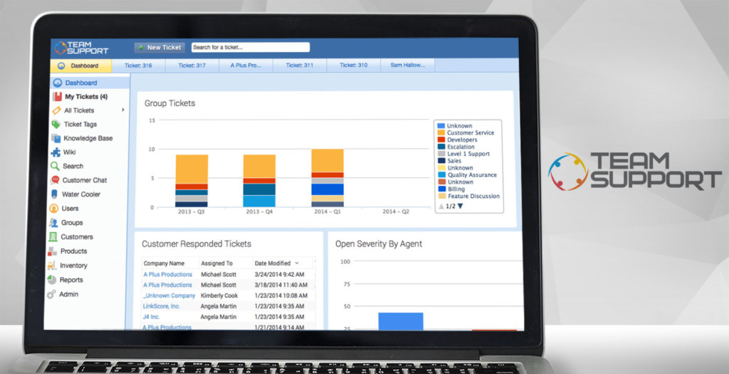 teamsupport dashboard example