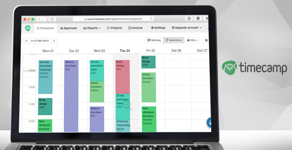 timecamp dashboard example