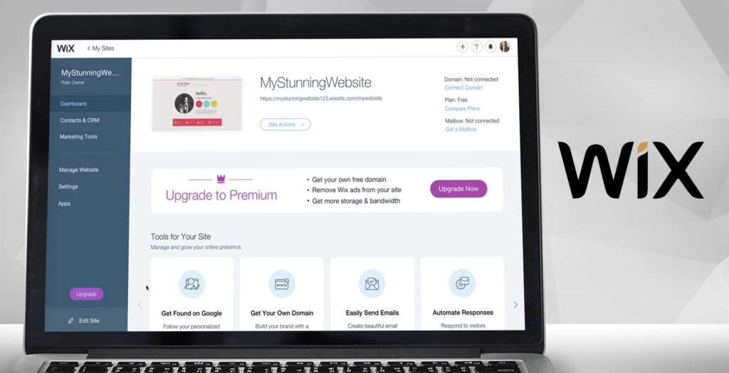 wix answers dashboard example