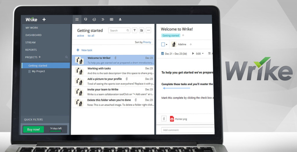wrike dashboard example