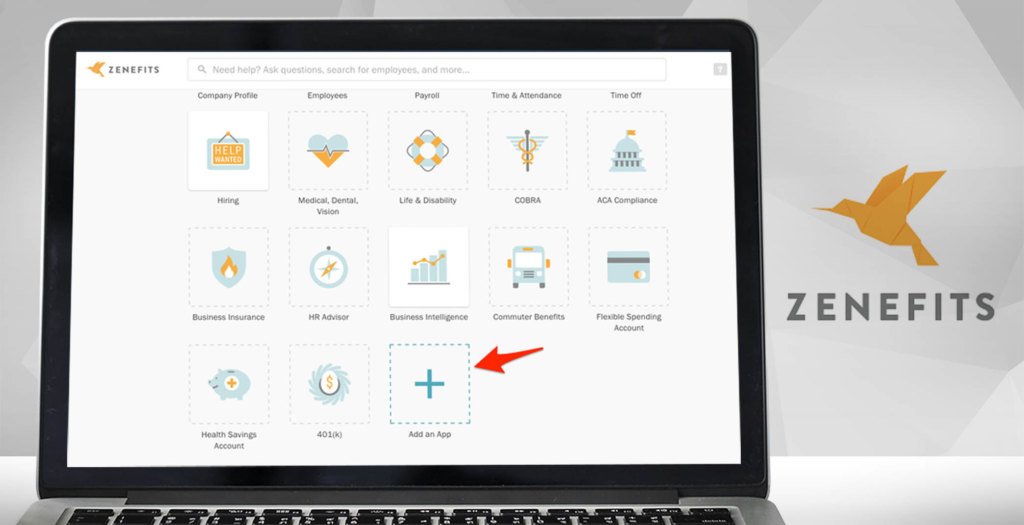 zenefits dashboard example