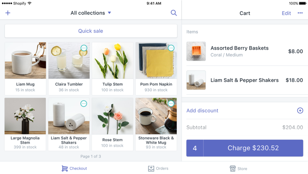 Shopify ecommerce site