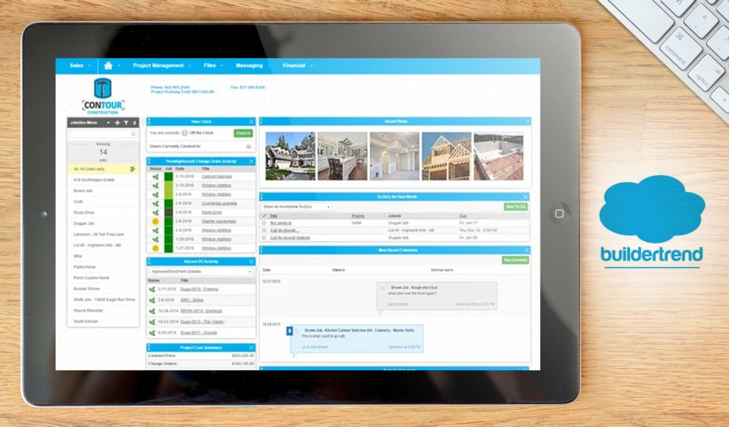 buildertrend dashboard example