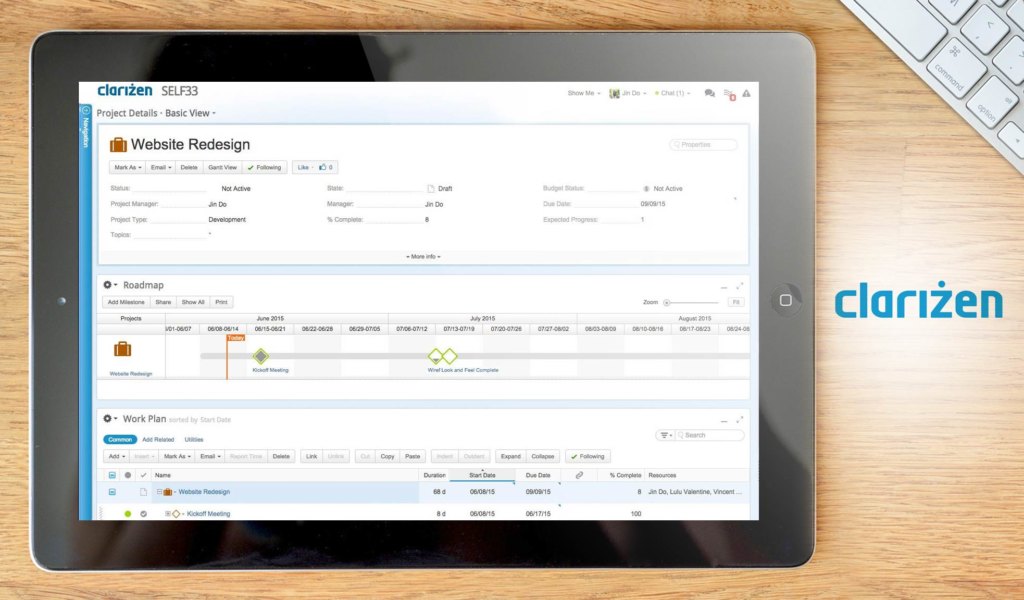 clarizen dashboard example