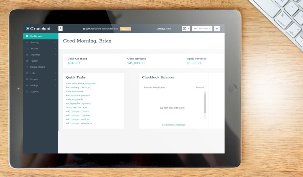 crunched dashboard example