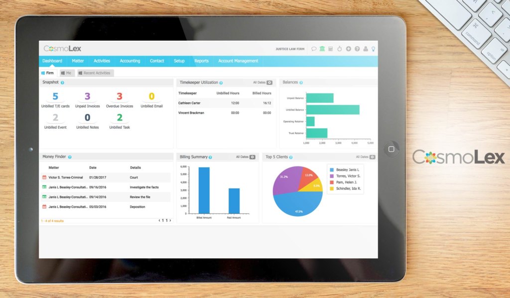 cosmo lex dashboard example