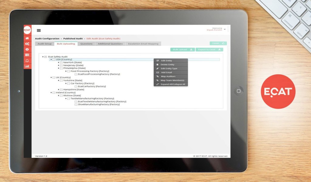 ECAT dashboard