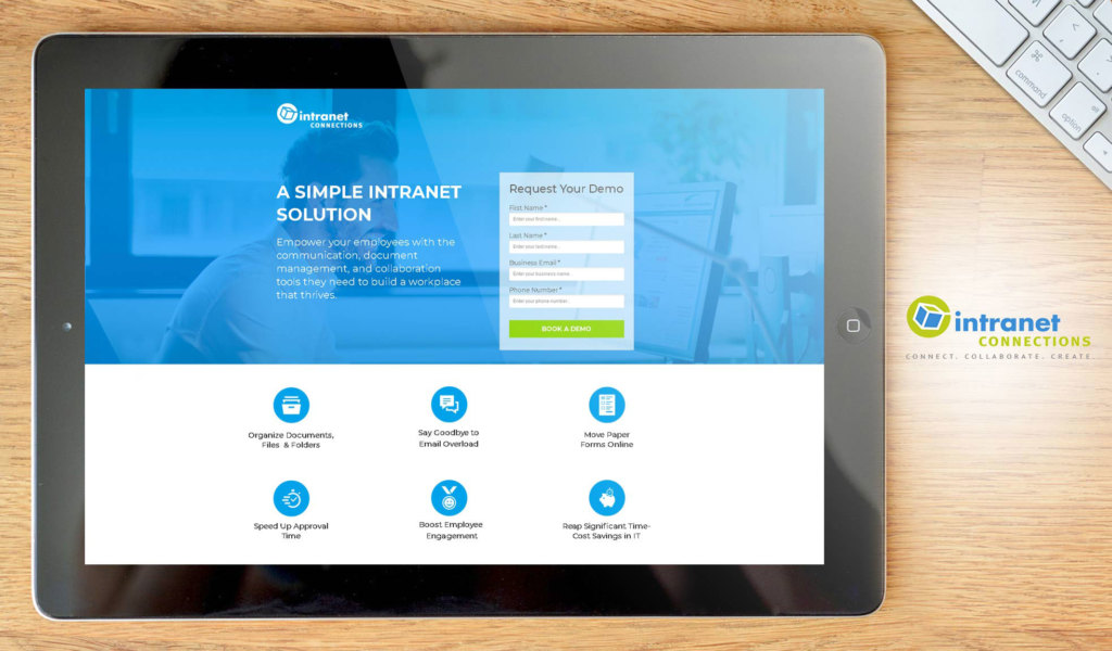 intranet connections dashboard example