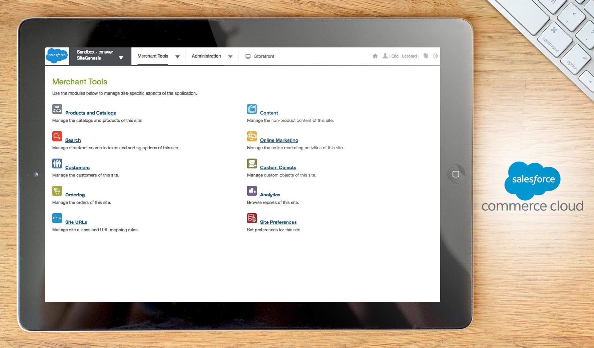 salesforce commerce dashboard example