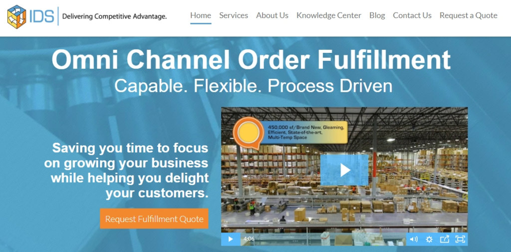 IDS Fulfillment homepage