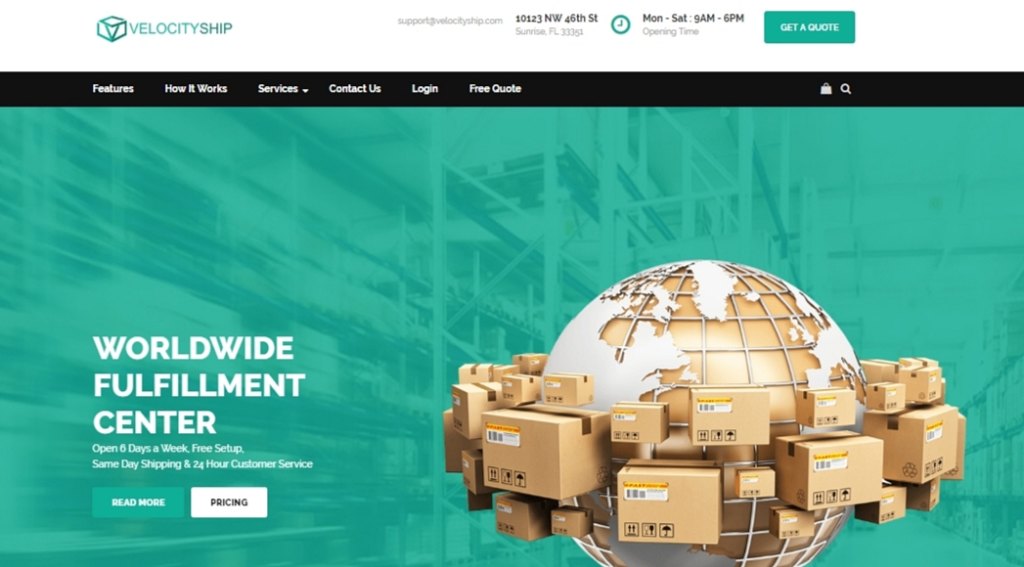 velocityship homepage