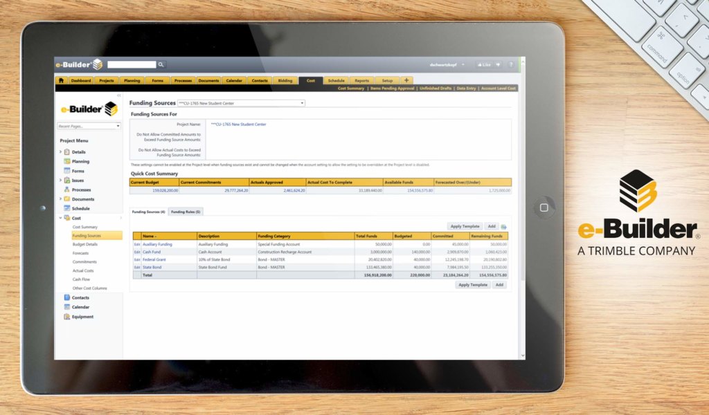 ebuilder dashboard example