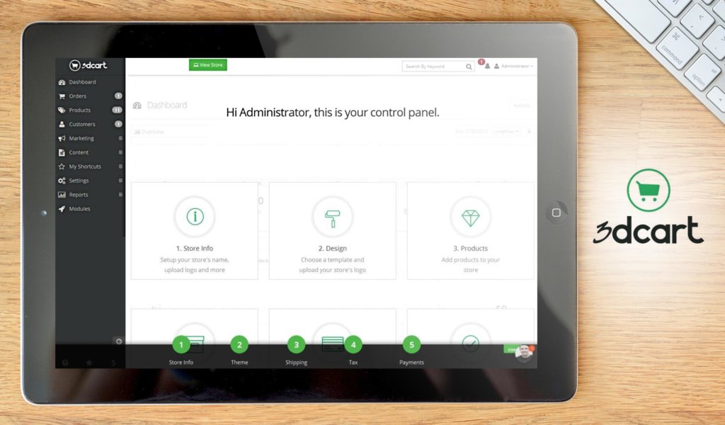 3dcart dashboard example