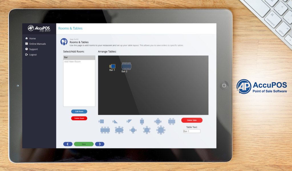 AccuPOS dashboard example
