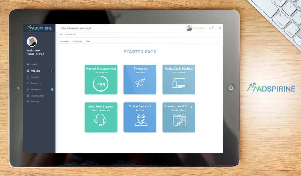 adspirine dashboard example