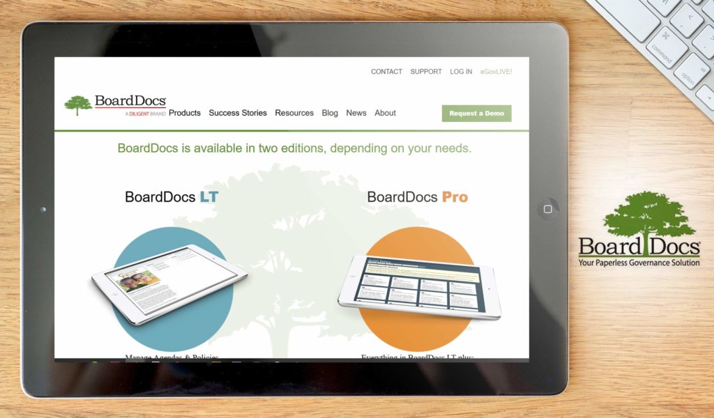 BoardDocs dashboard example