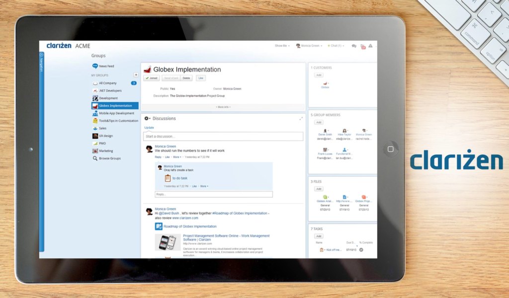 clarizen dashboard example