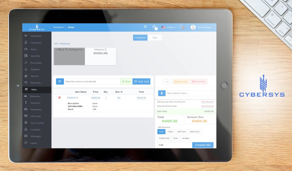 cybersys dashboard