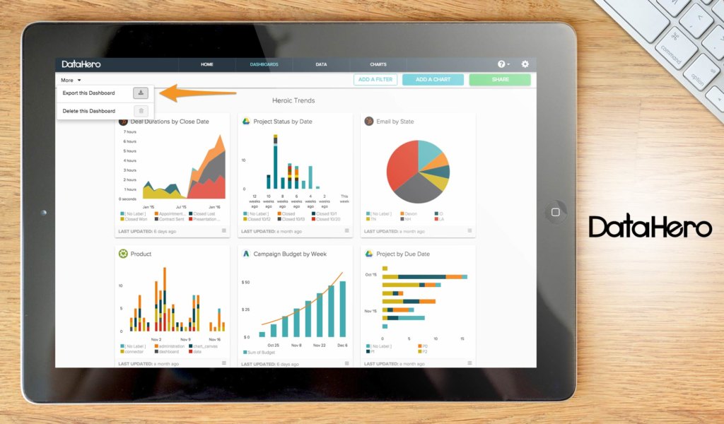 data hero dashboard example