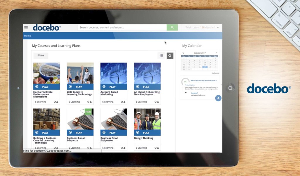 docebo dashboard example