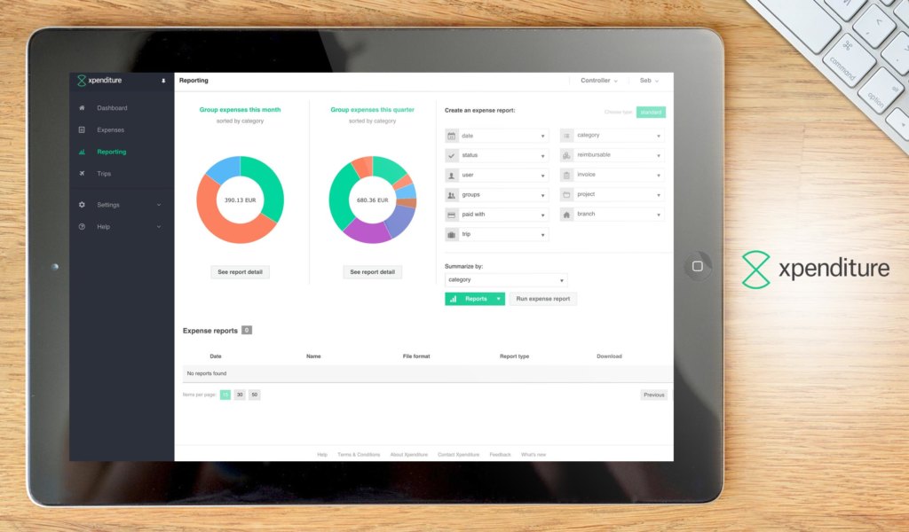 xpenditure dashboard example