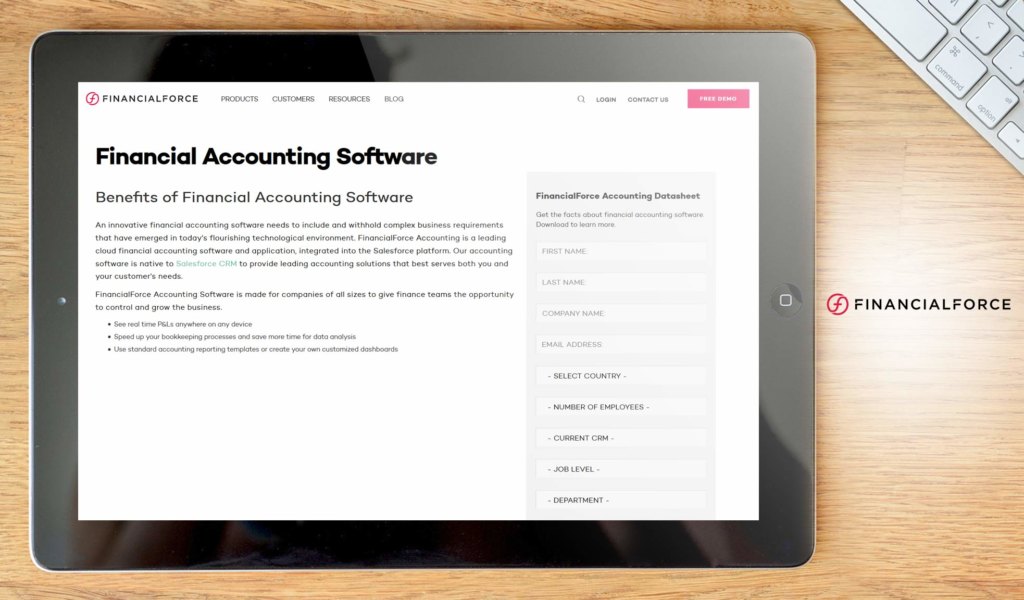 financialforce accounting dashboard example