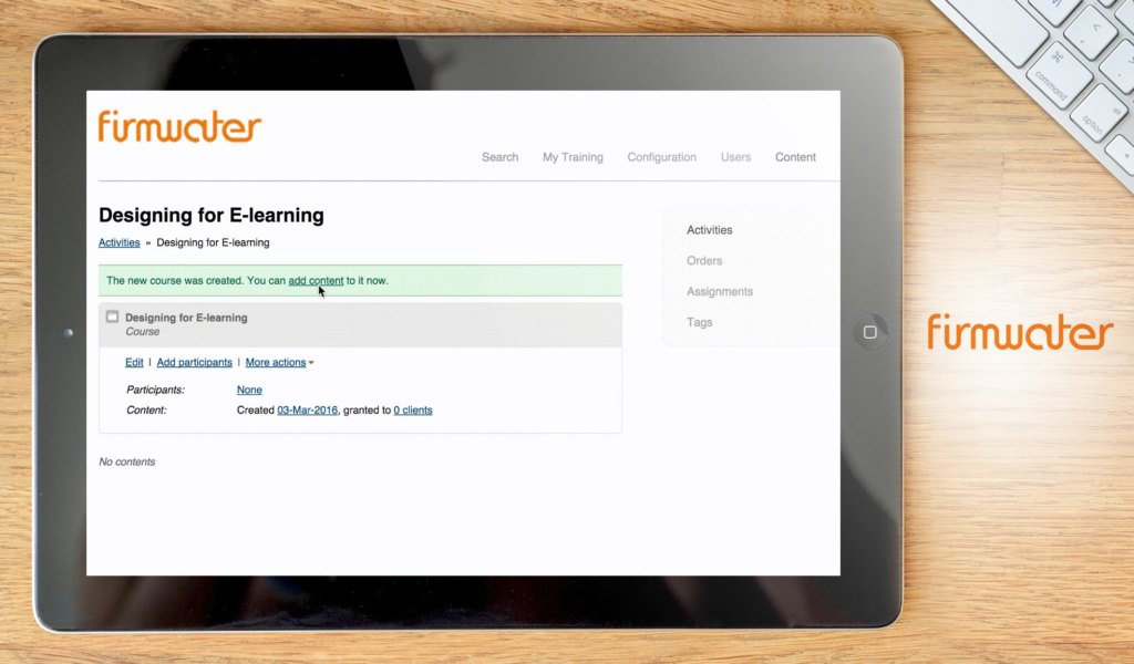firmwater lms dashboard example