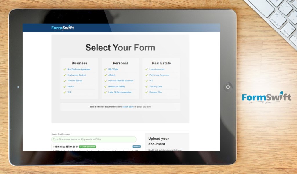 formswift dashboard example