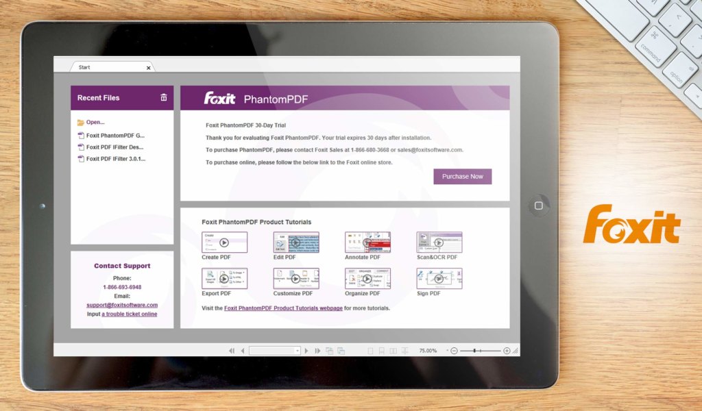 foxit dashboard example