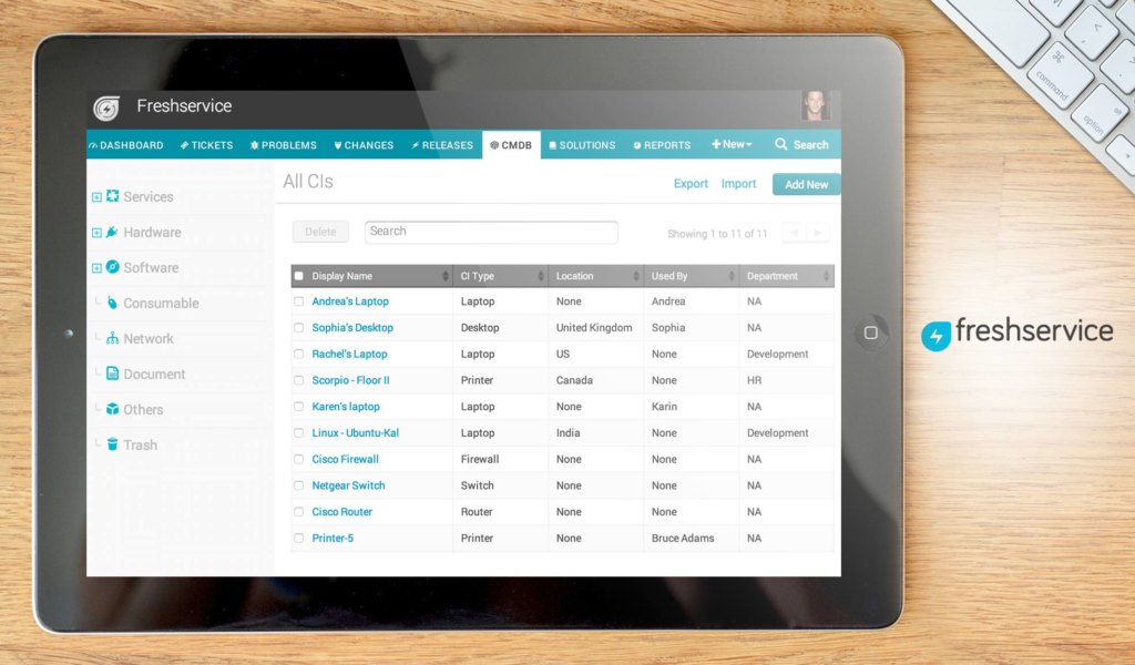 freshservice dashboard