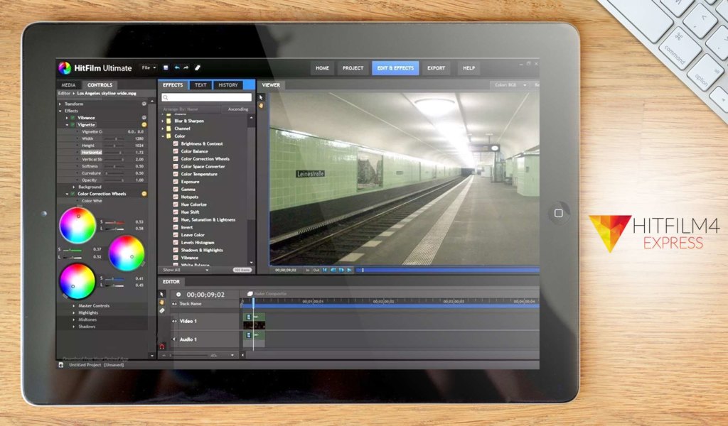 hitfilm express dashboard