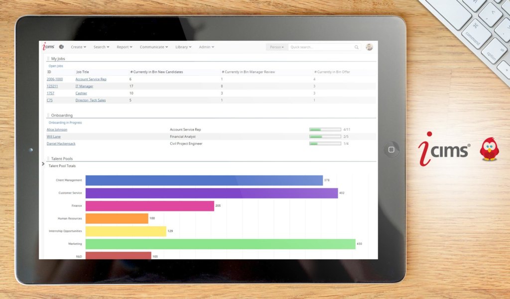 icims dashboard example