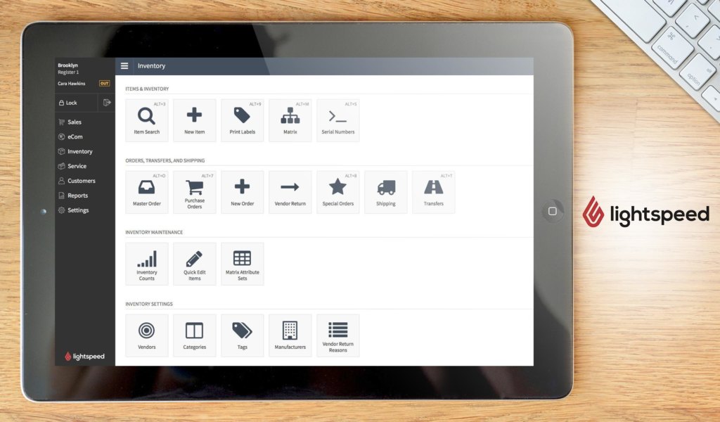 lightspeed retail dashboard