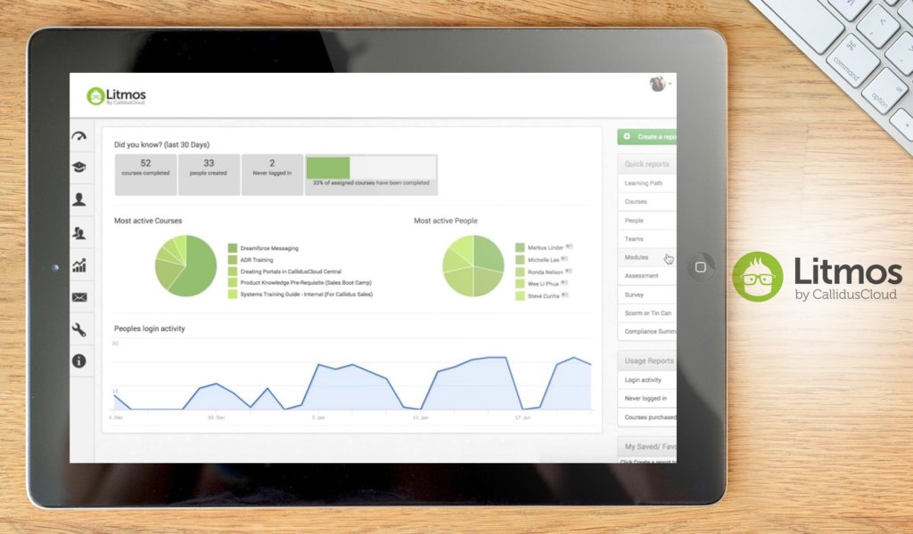 litmos dashboard example