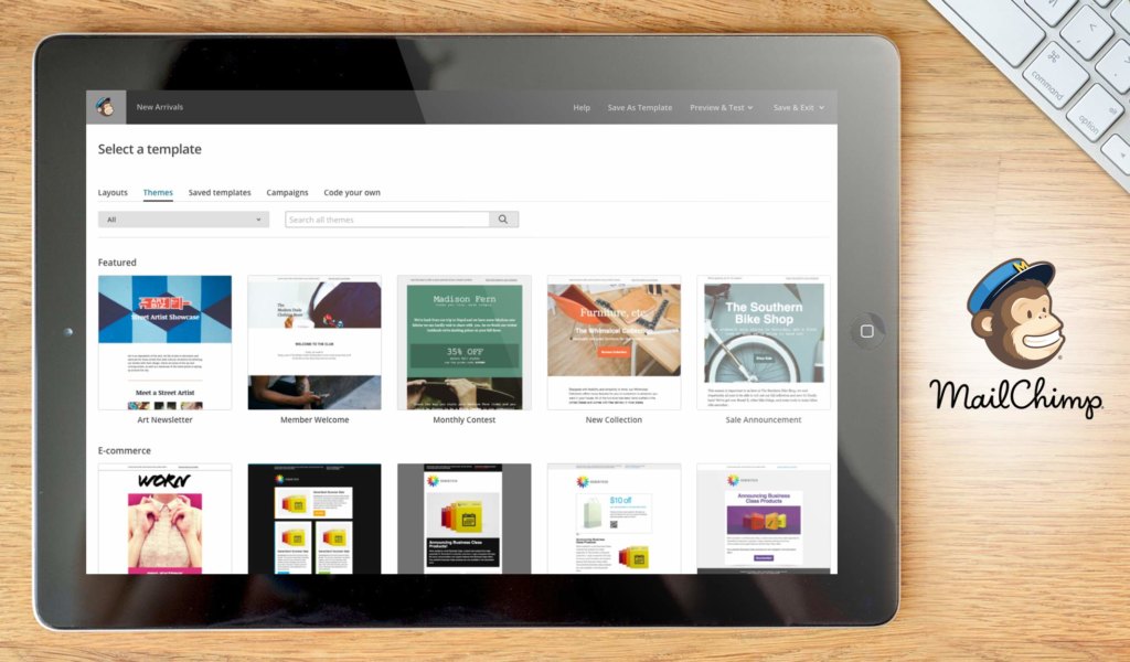 Mailchimp dashboard