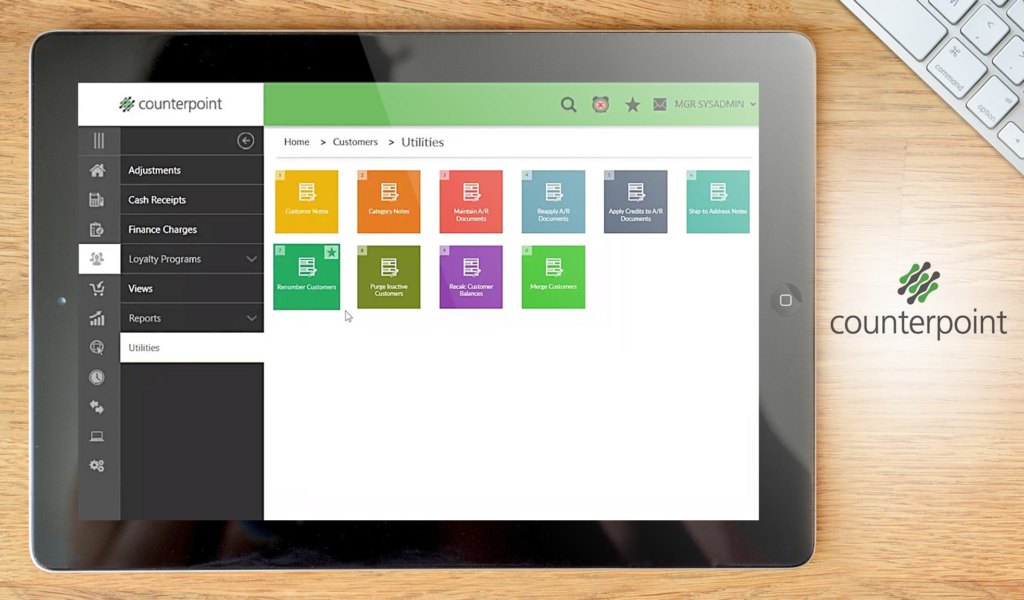 ncr counterpoint dashboard example