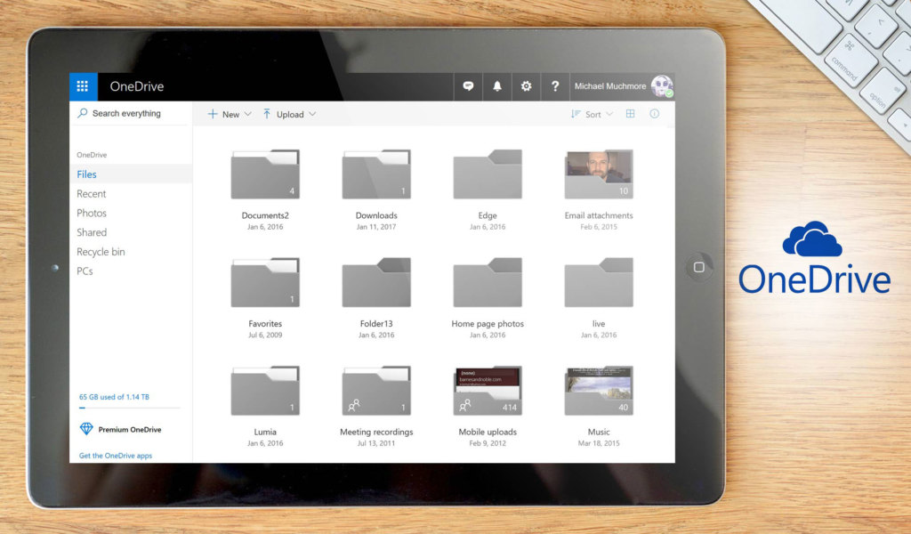 onedrive dashboard example