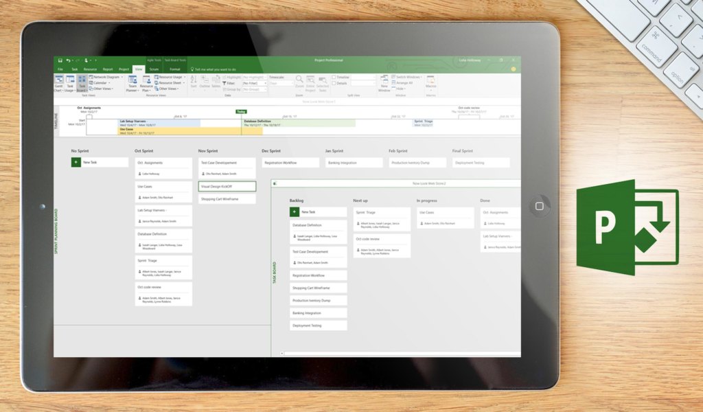 microsoft project dashboard example