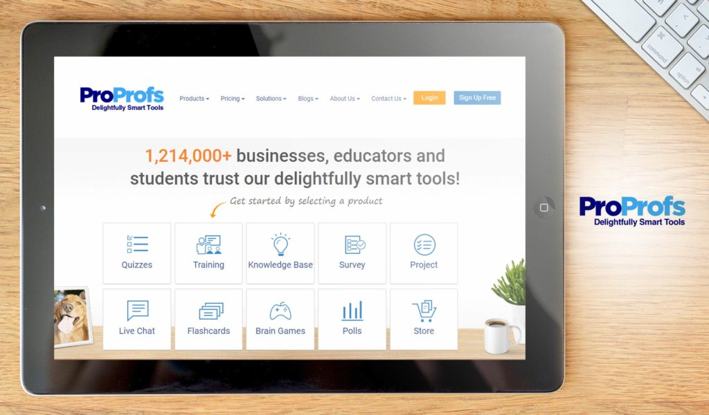 ProProfs LMS dashboard